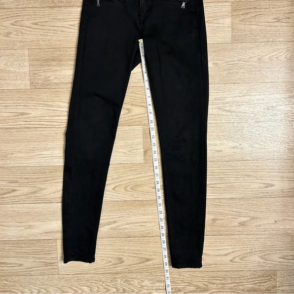 Fashion Nova Black Moto Zip Jeans | Size 1 | Skinnies - Picture 7 of 10